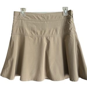 Athleta Everyday Skort Tan Taupe Beige Tennis Skirt Shorts Women’s Size 4